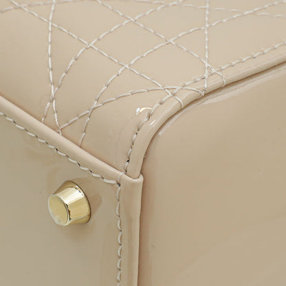 Dior Lady Dior Leather Handbag Pink Rovelle Bags