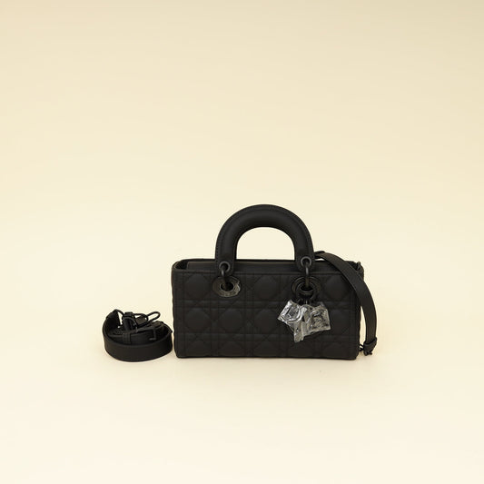 Christian Dior Black Ultramatte Cannage Lady D-Joy Small Bag Rovelle Bags