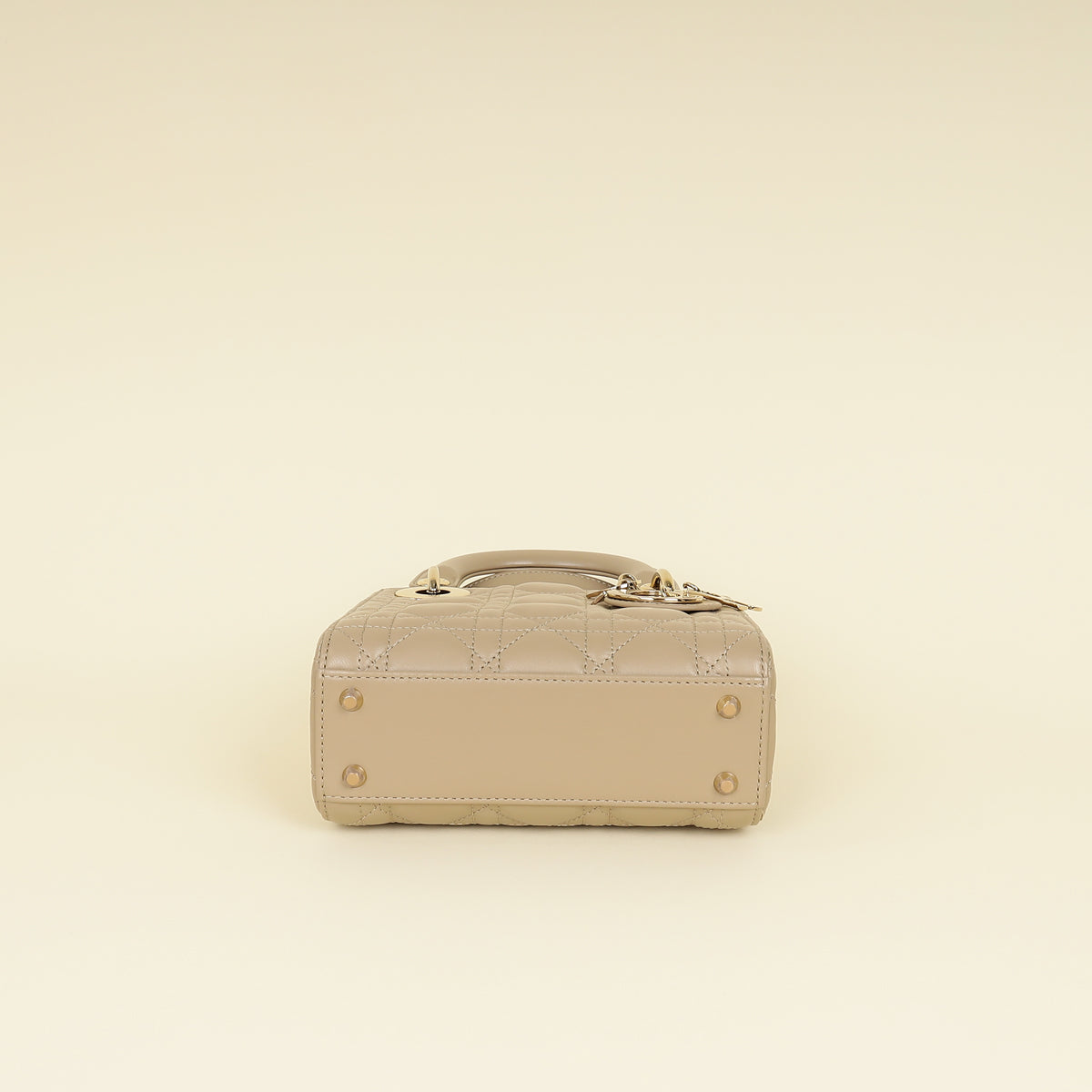 Christian Dior Beige Lady Dior Mini Chain Bag Rovelle Bags