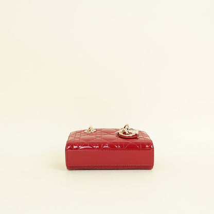 Christian Dior Cherry Red Micro Lady D-Joy Bag Rovelle Bags