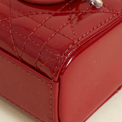 Christian Dior Cherry Red Micro Lady D-Joy Bag Rovelle Bags