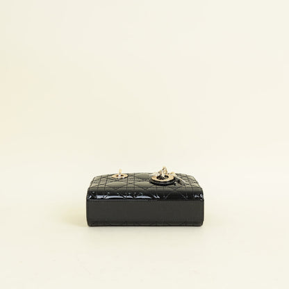 Christian Dior Black Micro Lady D-Joy Bag Rovelle Bags