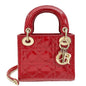 Christian Dior Red Mini Chain Lady Dior Bag Rovelle Bags