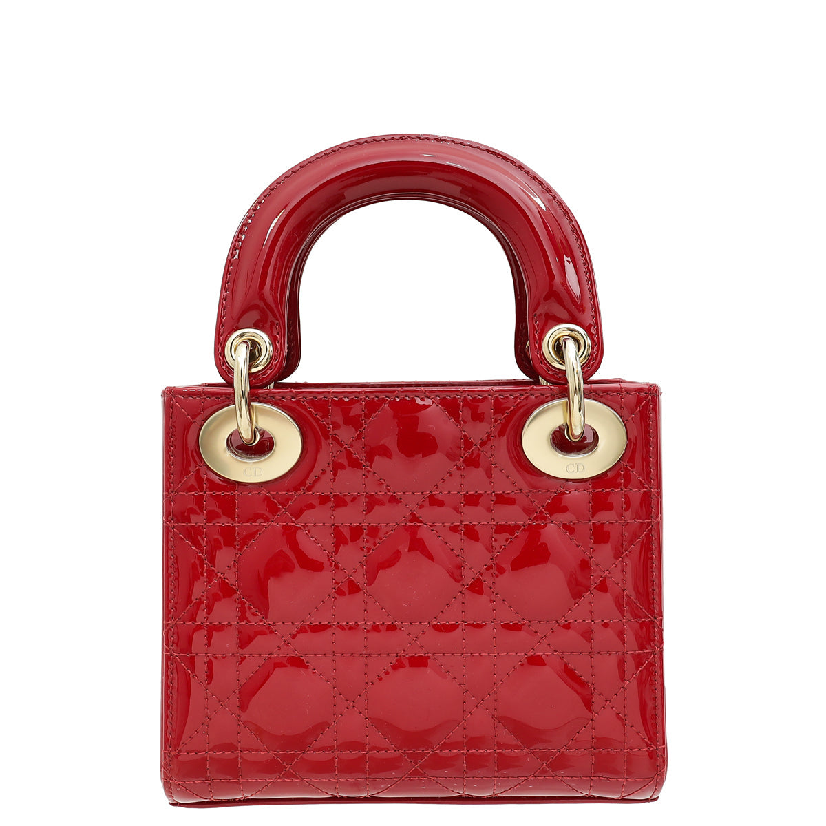 Christian Dior Red Mini Chain Lady Dior Bag Rovelle Bags