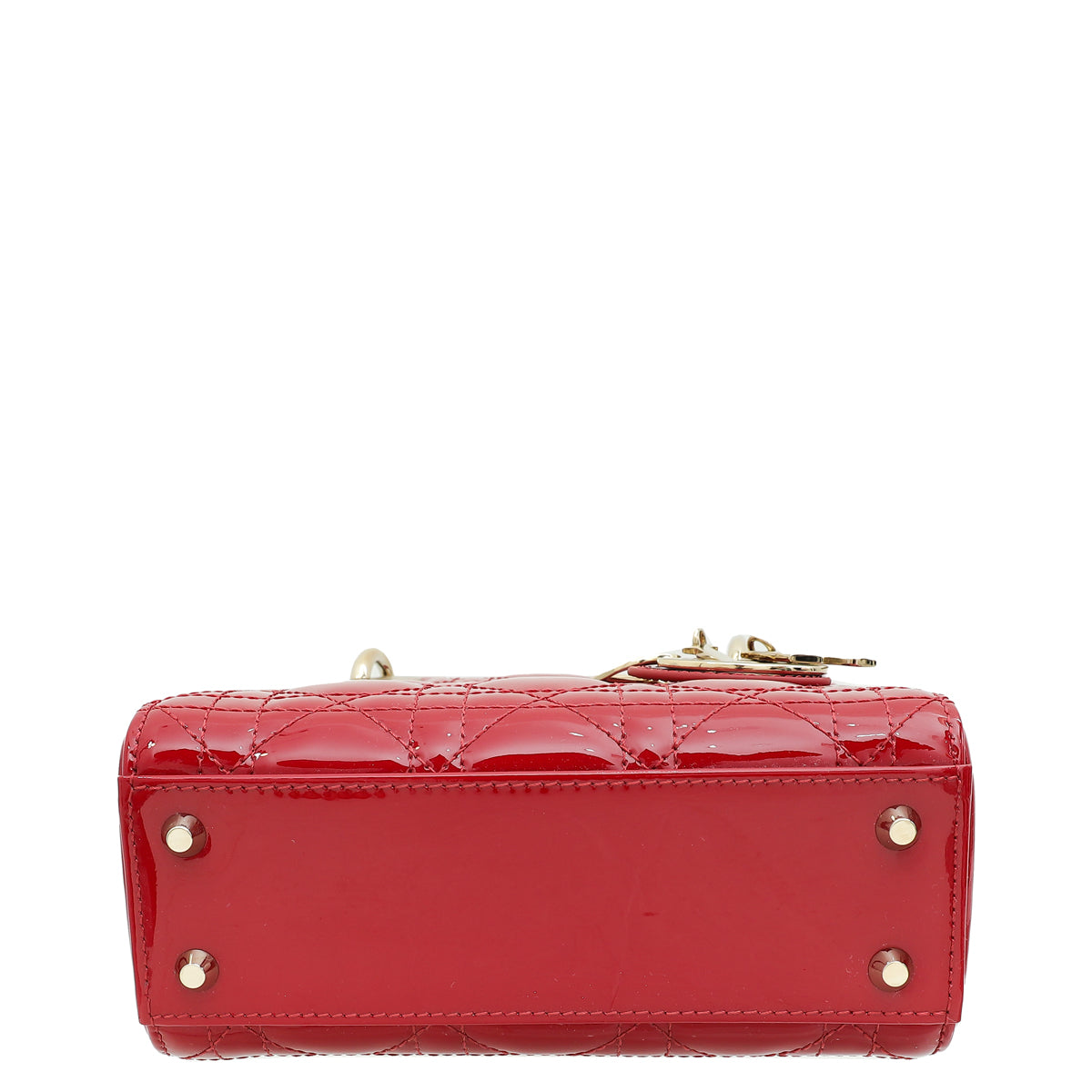 Christian Dior Red Mini Chain Lady Dior Bag Rovelle Bags