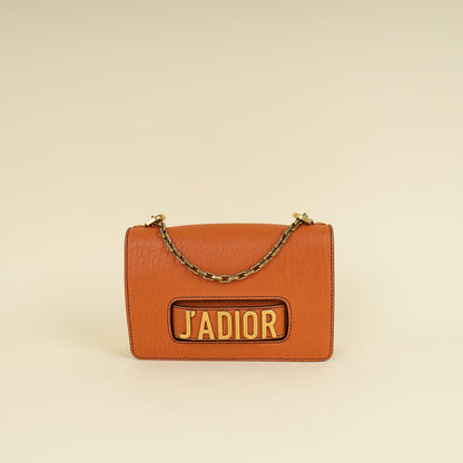 Christian Dior Orange J'Adior Medium Flap Chain Bag Rovelle Bags