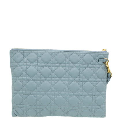 Christian Dior Cloud Blue Caro Daily Large Pouch Rovelle Bags