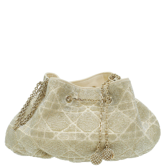 Christian Dior Dusty Ivory Cannage Dream Bucket Bag Rovelle Bags