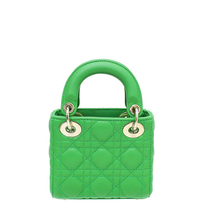 Christian Dior Green Micro Lady Dior Bag Rovelle Bags