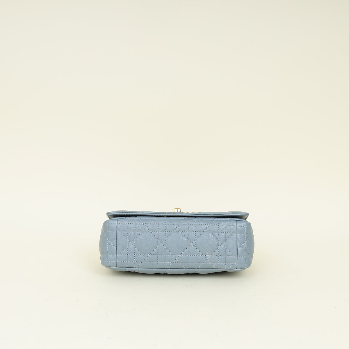 Christian Dior Blue Grey Caro Cannage Small Flap Bag Rovelle Bags