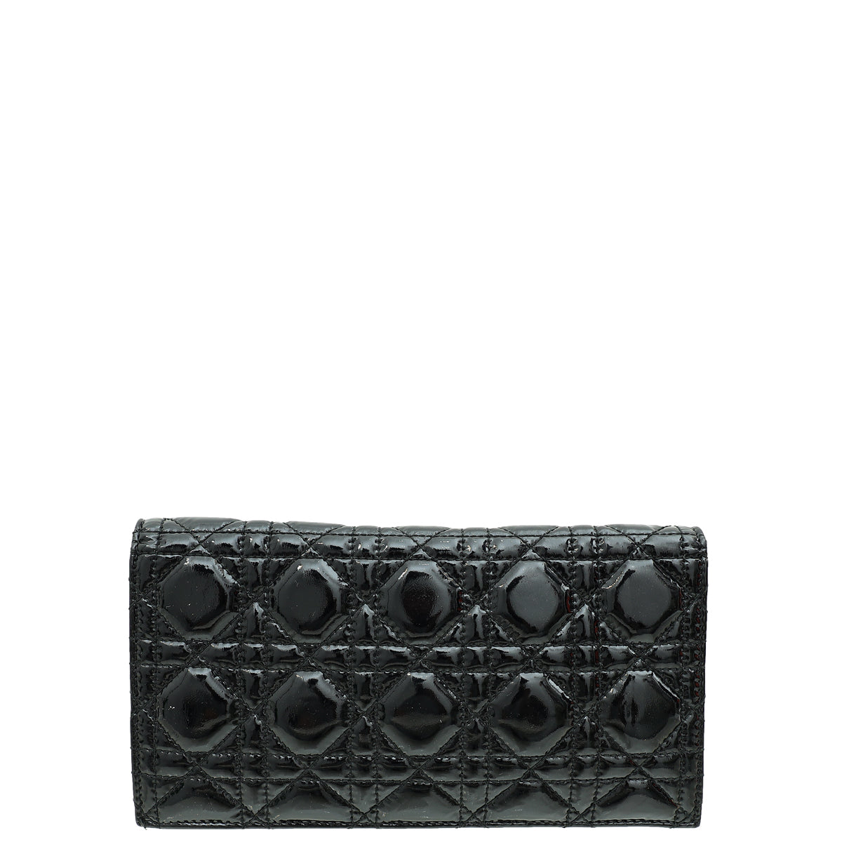 Christian Dior Black Cannage Lady Dior Chain Clutch Rovelle Bags