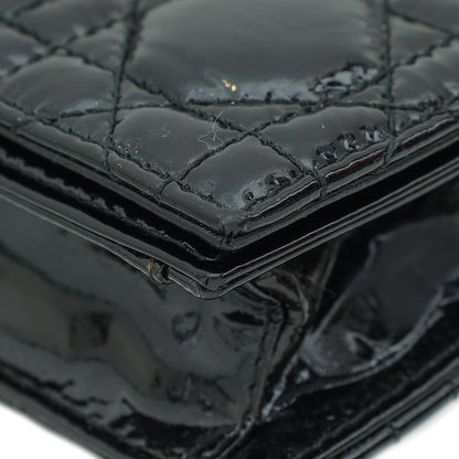 Christian Dior Black Cannage Lady Dior Chain Clutch Rovelle Bags