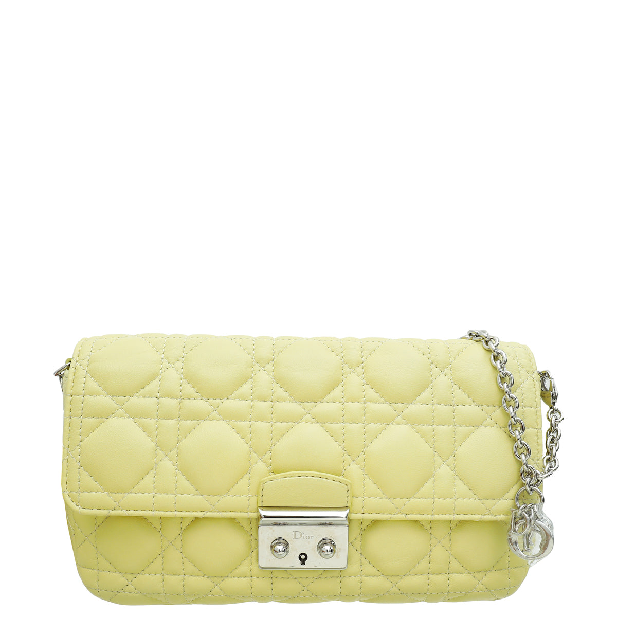 Christian Dior Light Yellow Cannage Miss Dior Promenade Chain Pouch Rovelle Bags