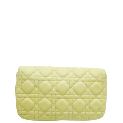 Christian Dior Light Yellow Cannage Miss Dior Promenade Chain Pouch Rovelle Bags