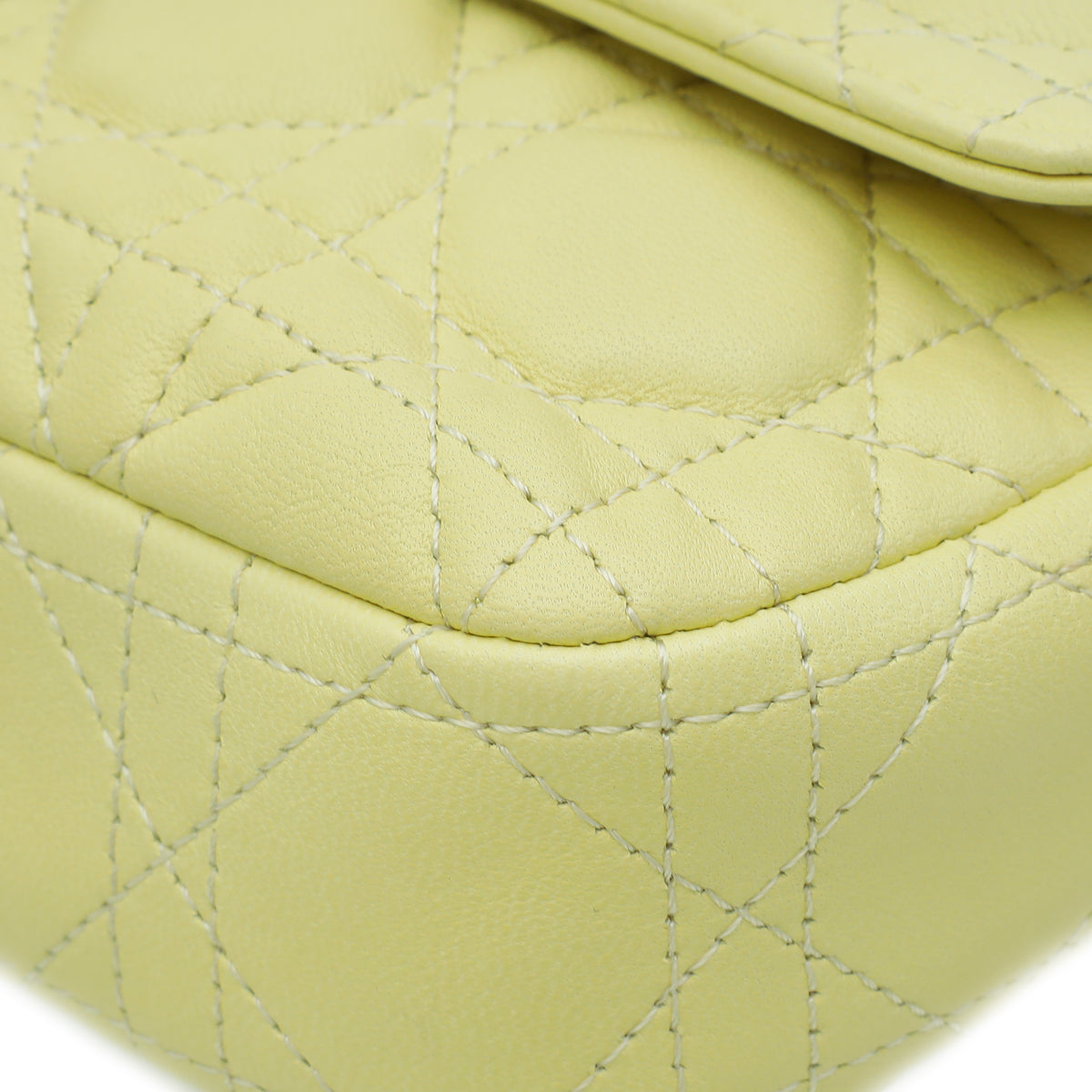 Christian Dior Light Yellow Cannage Miss Dior Promenade Chain Pouch Rovelle Bags