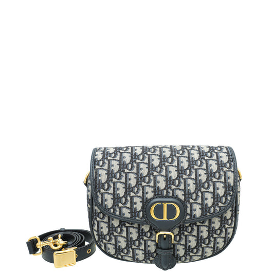 Christian Dior Navy Dior Oblique Bobby Medium Bag Rovelle Bags