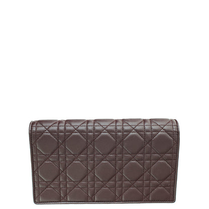 Christian Dior Amaranthe Lady Dior Chain Pouch Rovelle Bags