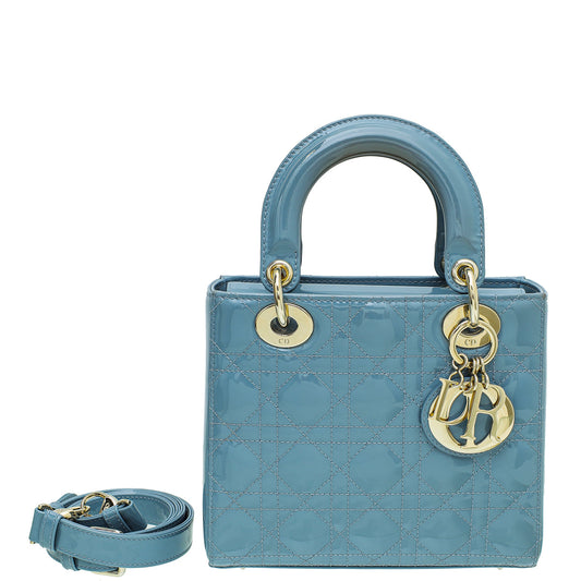 Christian Dior Cloud Blue Lady Dior Small Bag Rovelle Bags