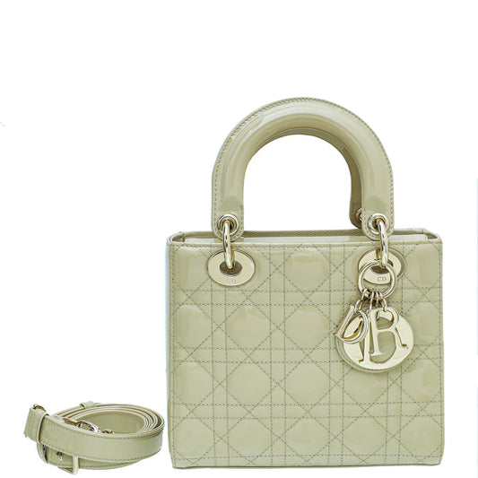 Christian Dior Sand Colored Lady Dior Small Bag Rovelle Bags