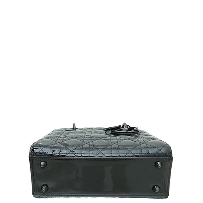 Christian Dior Black Lady Dior Ultra Glossy Small Bag Rovelle Bags