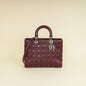 Dior Lady Dior Burgundy Handbag Style 4 Rovelle Bags
