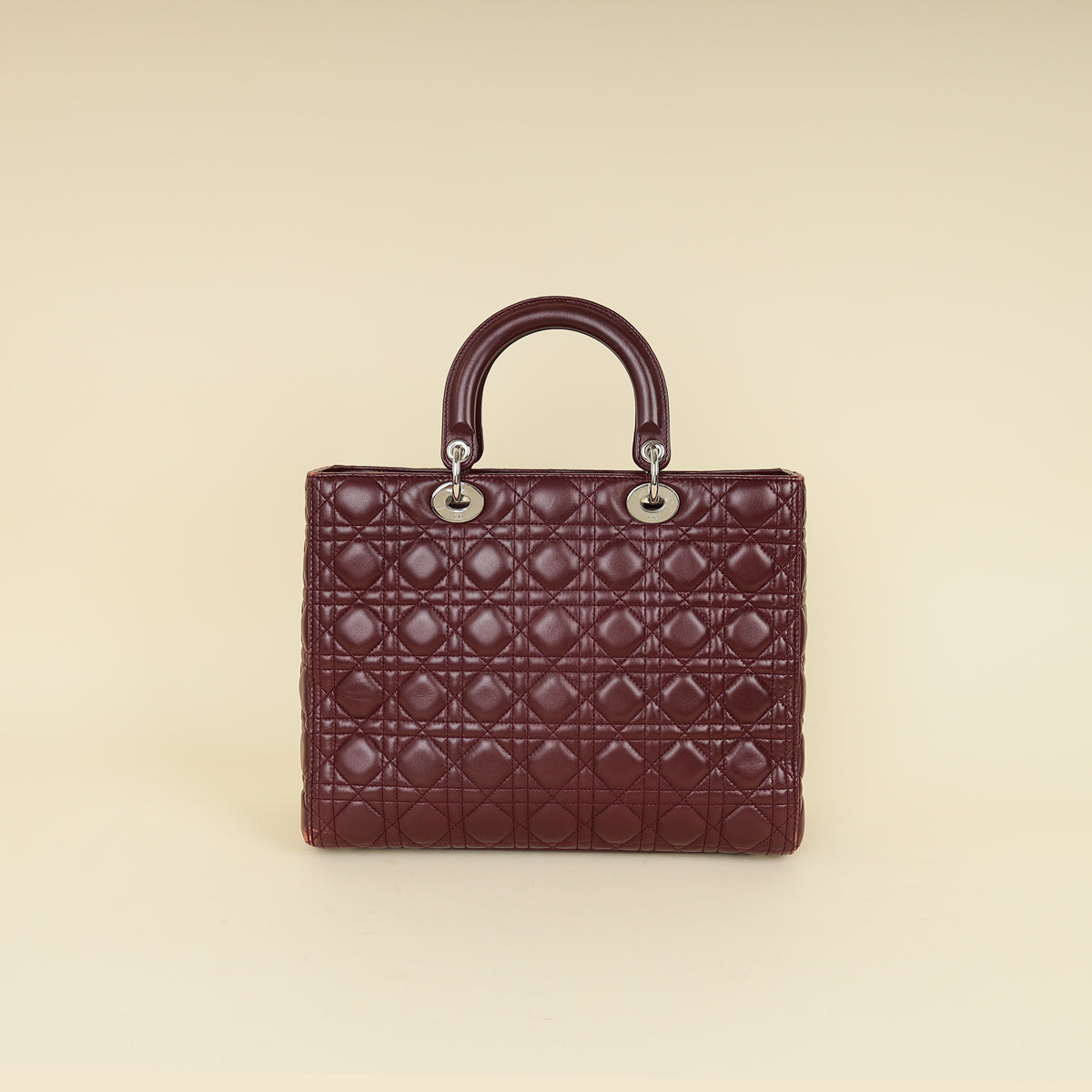 Dior Lady Dior Burgundy Handbag Style 4 Rovelle Bags