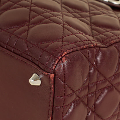 Dior Lady Dior Burgundy Handbag Style 4 Rovelle Bags