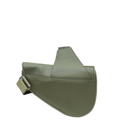 Christian Dior Vert Foret Stitch Saddle Bag Rovelle Bags