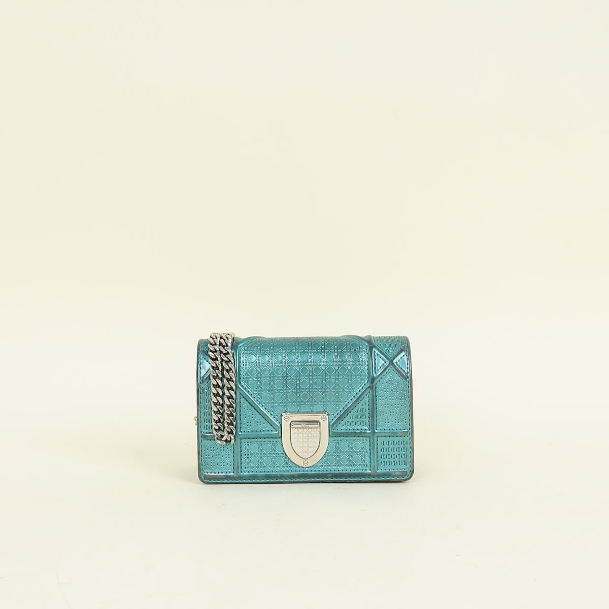 Christian Dior Teal Diorama Baby Microcannge Micro Bag Rovelle Bags