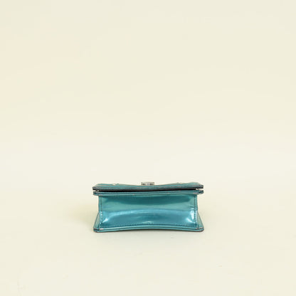 Christian Dior Teal Diorama Baby Microcannge Micro Bag Rovelle Bags