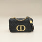 Christian Dior Black Caro Cannage Small Flap Shoulder Bag Rovelle Bags