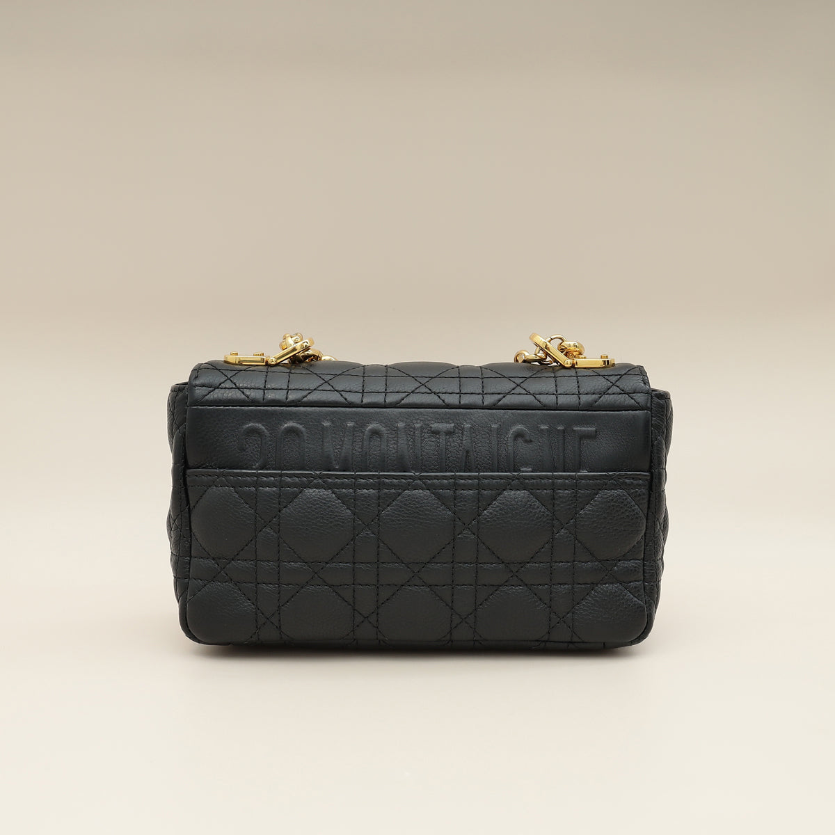 Christian Dior Black Caro Cannage Small Flap Shoulder Bag Rovelle Bags