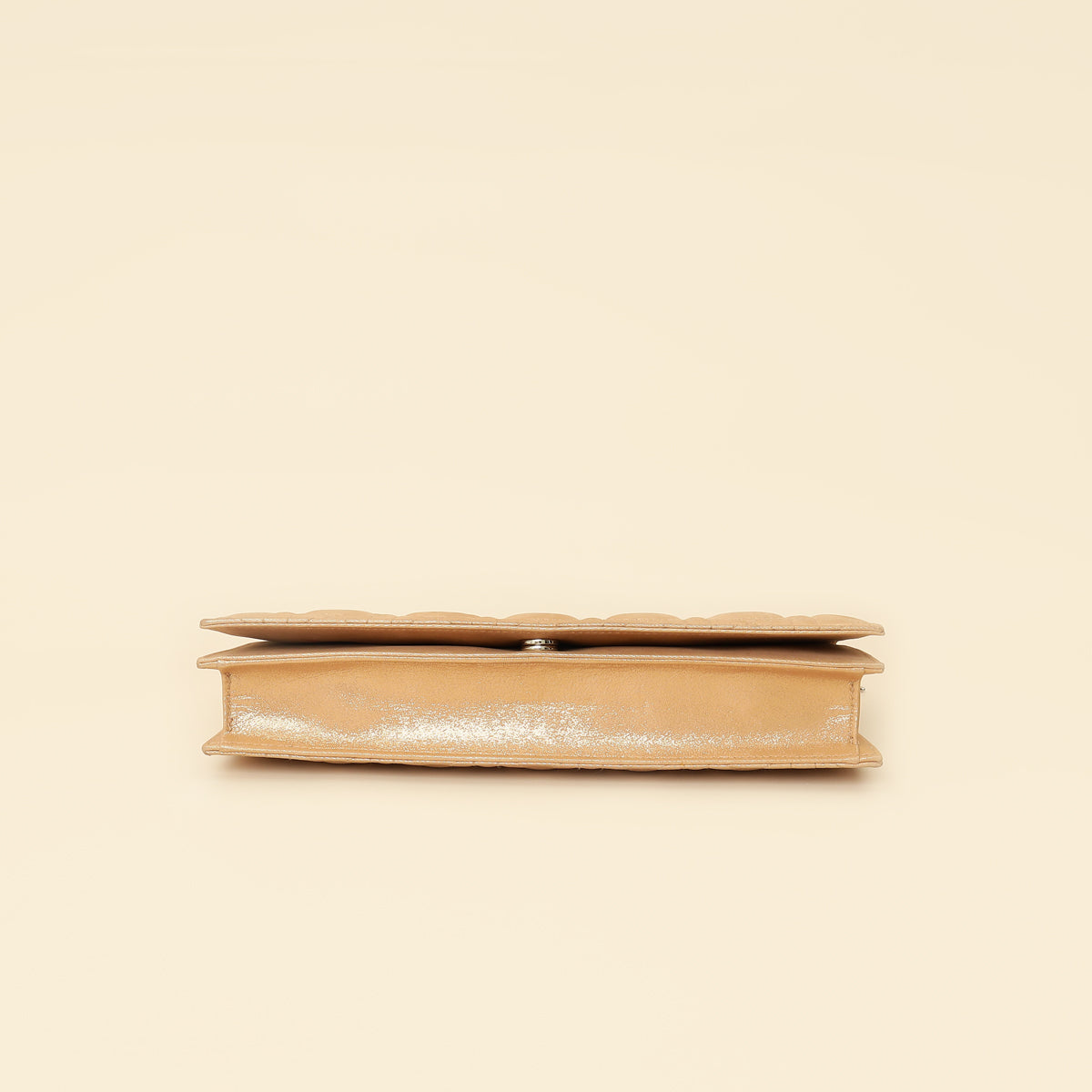 Christian Dior Metallic Gold Cannage Lady Dior Convertible Clutch Rovelle Bags