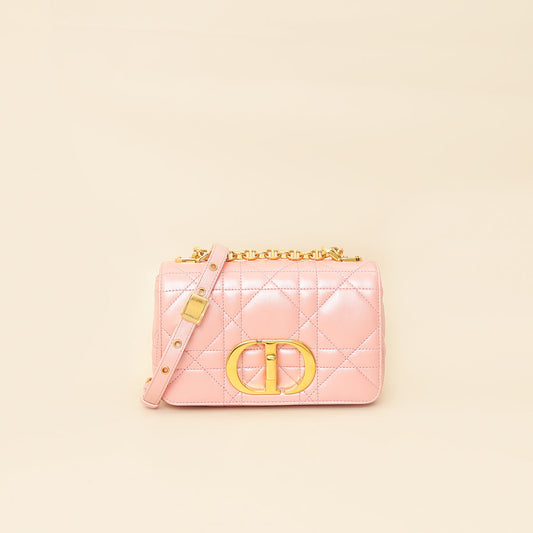 Christian Dior Metallic Macrocannage Small Caro Bag Rovelle Bags