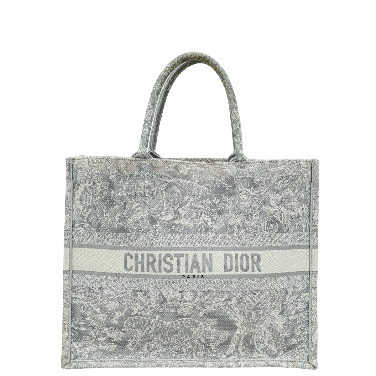 Christian Dior Bicolor Toile De Jouy Reverse Book Tote Large Bag Rovelle Bags
