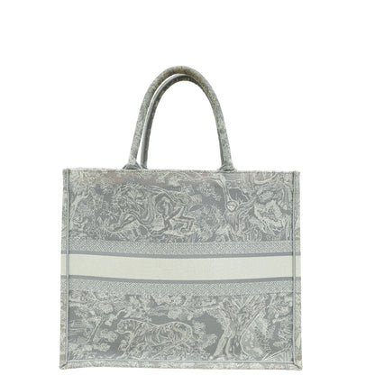 Christian Dior Bicolor Toile De Jouy Reverse Book Tote Large Bag Rovelle Bags