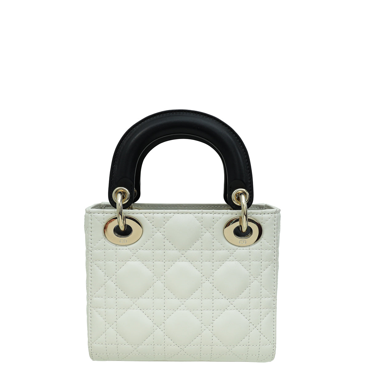 Christian Dior Bicolor Chain Mini Lady Dior Bag Rovelle Bags