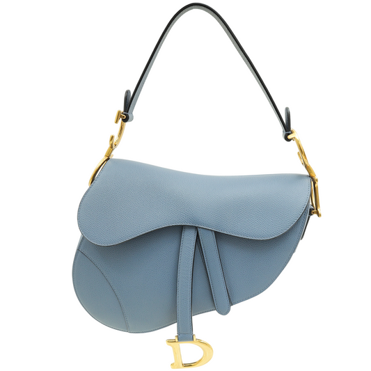 Christian Dior Blue Saddle Medium Bag Rovelle Bags
