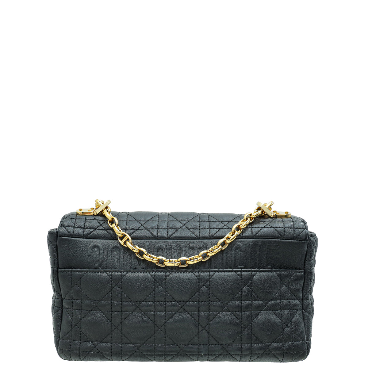 Christian Dior Black Caro Medium Shoulder Bag Rovelle Bags