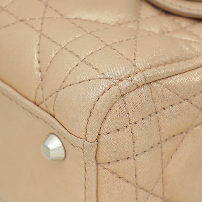 Christian Dior Metallic Nude Lady Dior Mini Shimmering Chain Bag Rovelle Bags