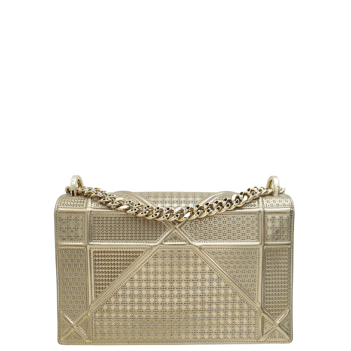 Christian Dior Champaign Diorama Microcannage Medium Bag Rovelle Bags