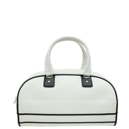 Christian Dior Bicolor Vibe Zip Medium Bowling Bag Rovelle Bags