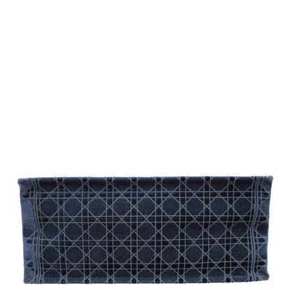 Christian Dior Bicolor Velvet Cannage Book Tote Large Bag Rovelle Bags
