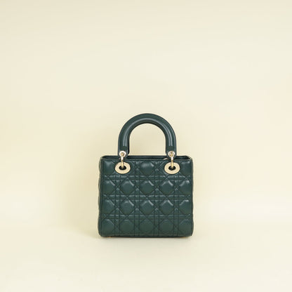 Christian Dior Emerald Green Lady Dior My Abcdior Small Bag Rovelle Bags