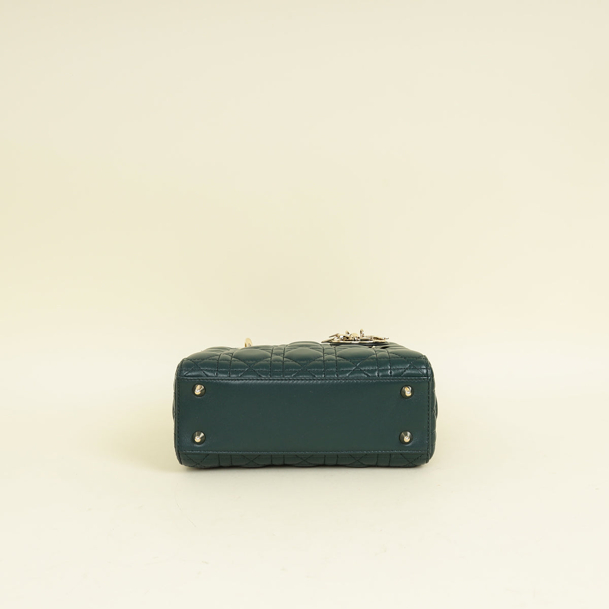 Christian Dior Emerald Green Lady Dior My Abcdior Small Bag Rovelle Bags