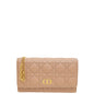 Christian Dior Rose Des Vents Caro Pouch With Chain Rovelle Bags