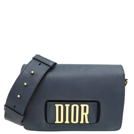 Christian Dior Navy Blue Dio R Evolution Flap Bag Rovelle Bags