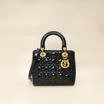 Dior Lady Dior Leather Handbag Style 74 Rovelle Bags