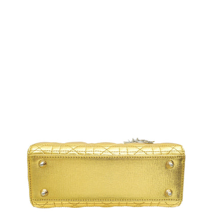 Christian Dior Metallic Gold My Lady Dior Small Bag Rovelle Bags