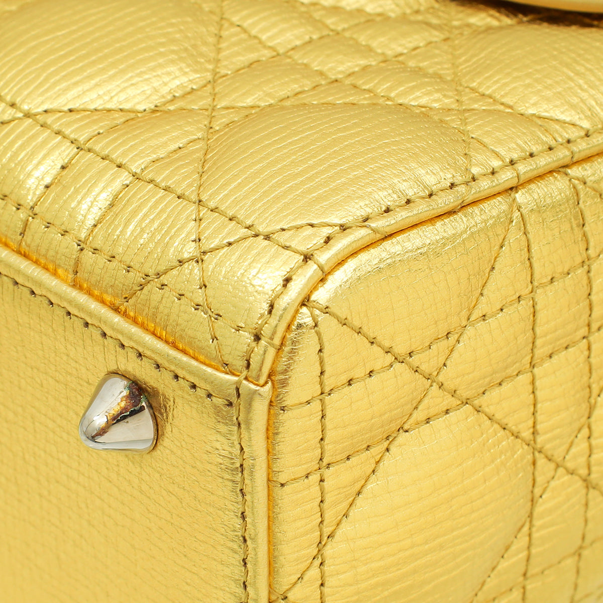 Christian Dior Metallic Gold My Lady Dior Small Bag Rovelle Bags